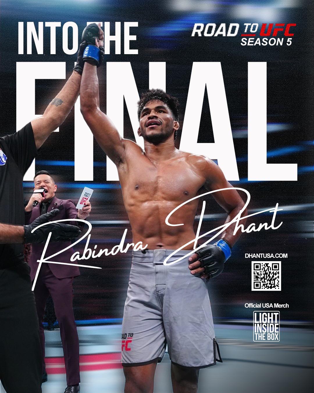 Rabindra Dhant advances to the Road to UFC final
